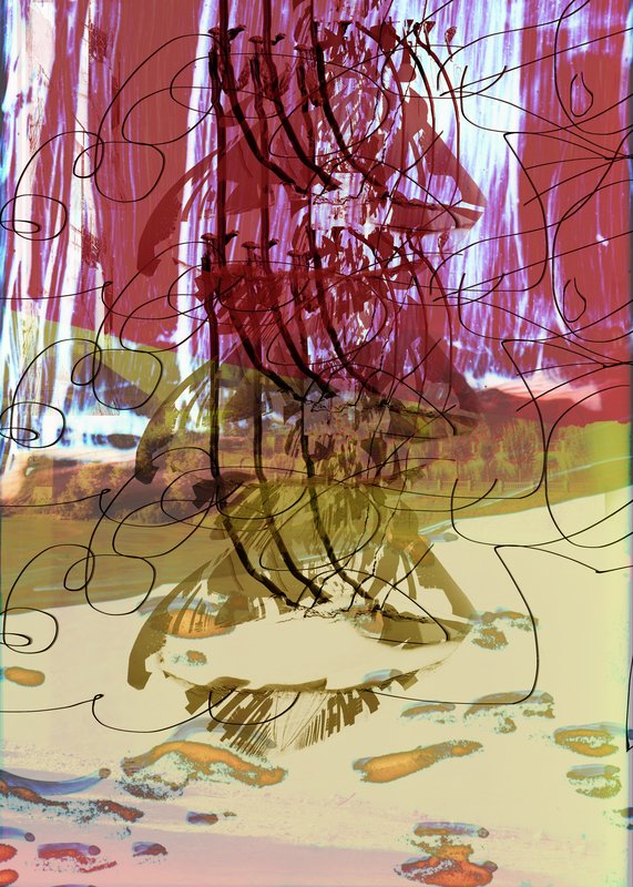 Alex Fischer, Beach Landing, 2015-02-19, 84×60″ / 2134×1524㎜, print